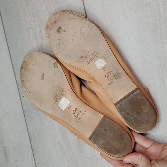 L.K.Bennett London Women Leather Loafer Ballet Flats shoes sz EU 40/8 - Picture 10 of 13